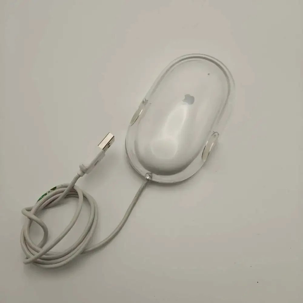 Apple M5769 Wired Optical USB Mouse White / Clear Vintage